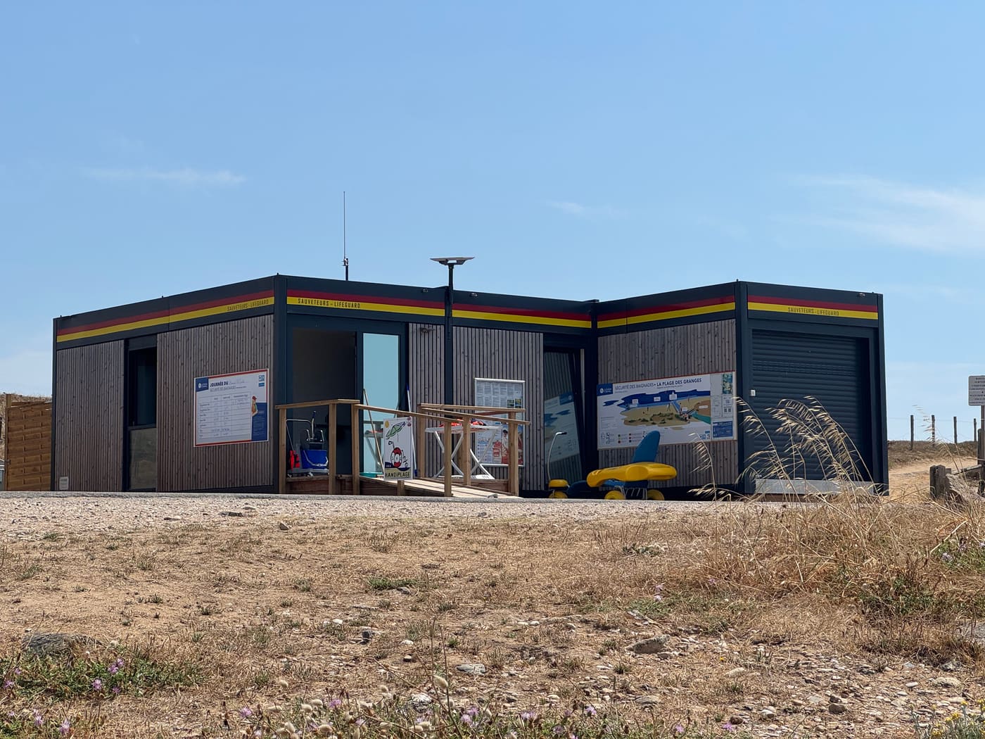 Le poste des Granges dans son site dunaire