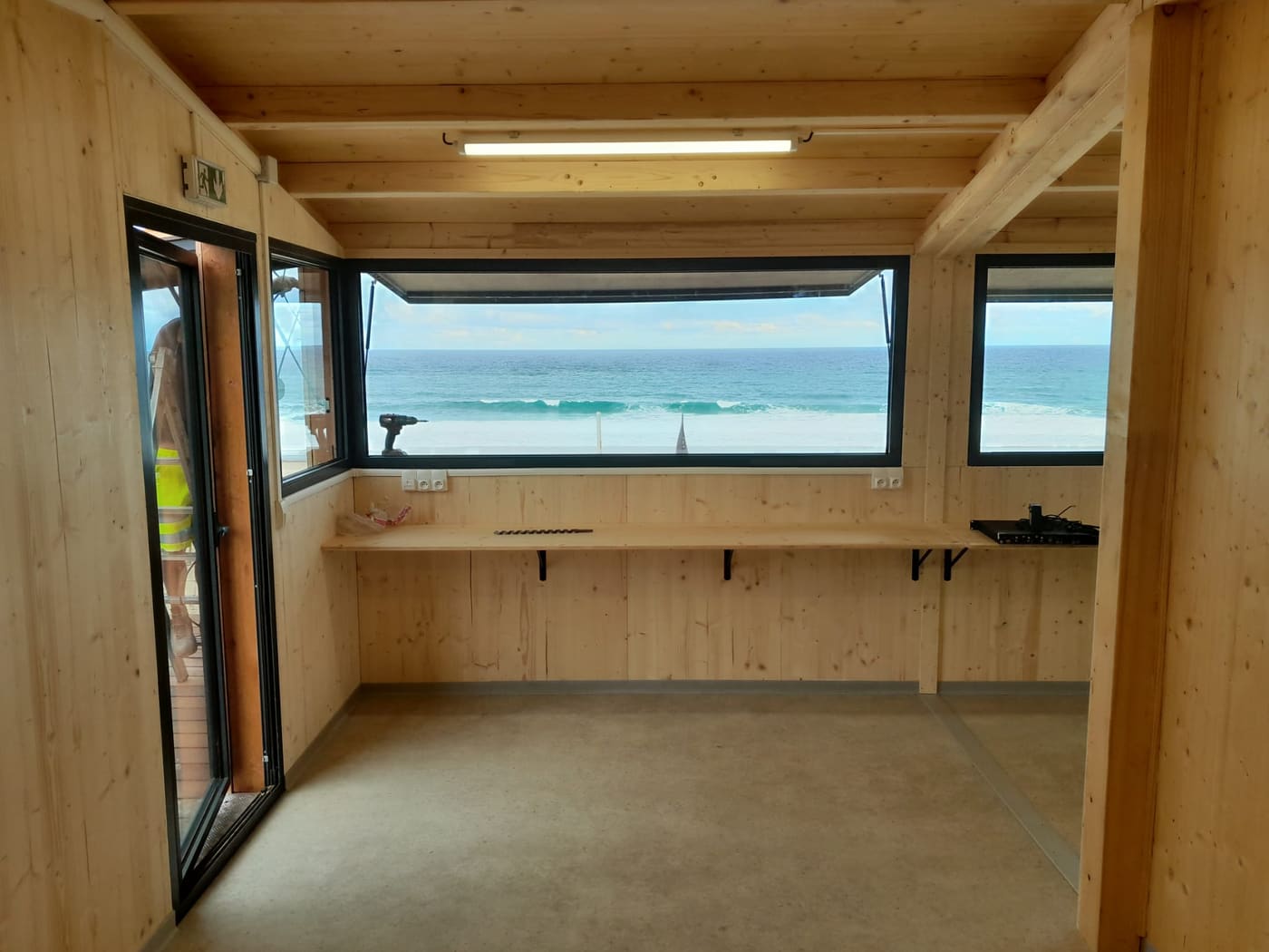 Vue mer depuis le poste de veille